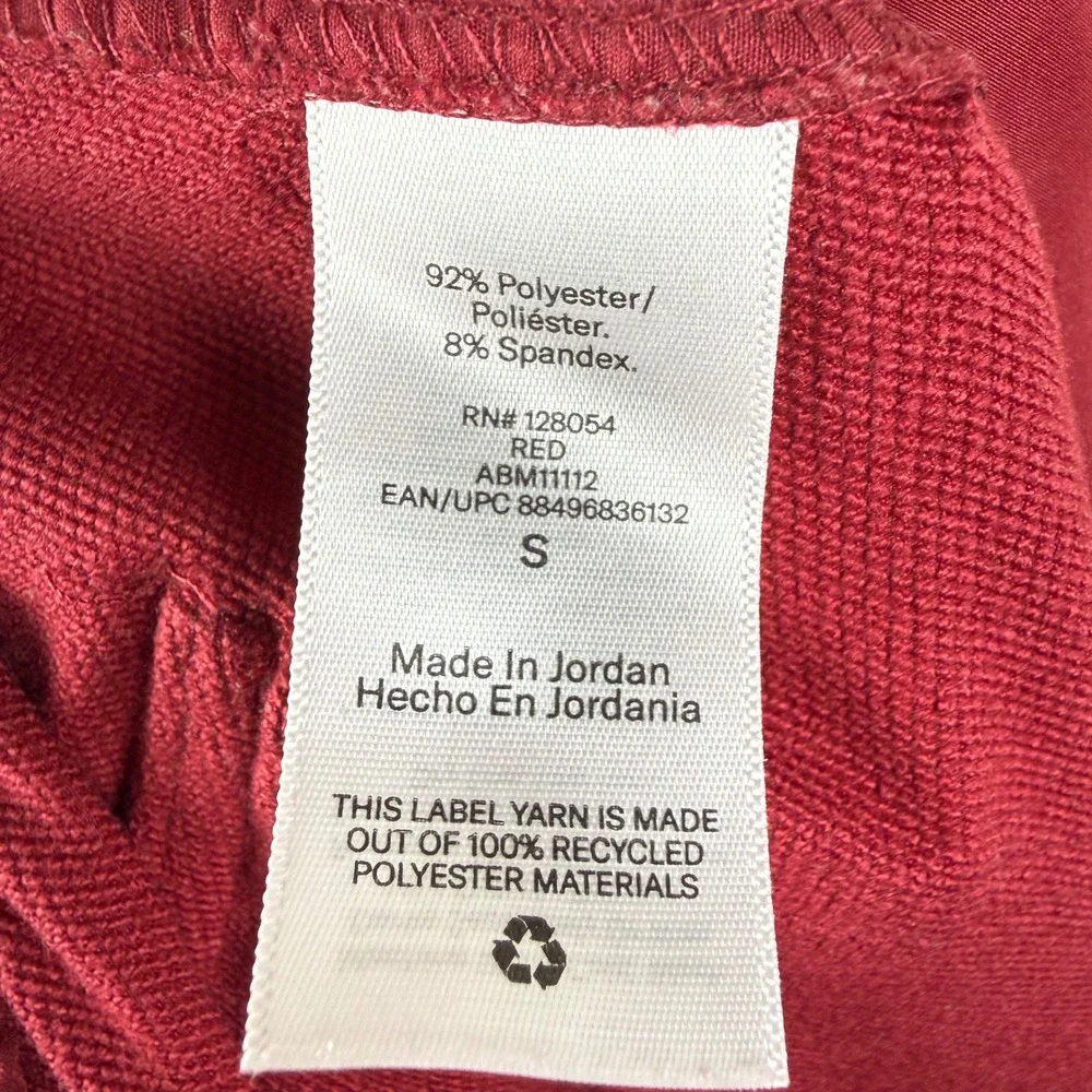 Fielder Bonobos Mens Red Cargo Shorts Elastic Waist Hiking Utility Size S